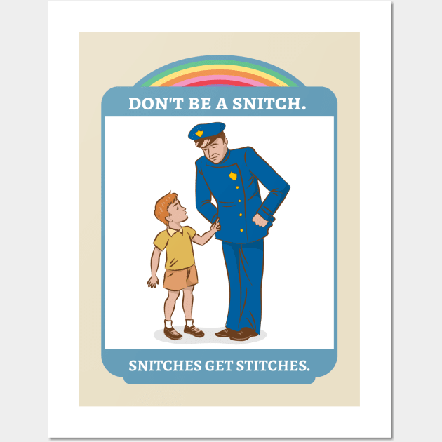 snitches get stitches Wall Art by hunnydoll